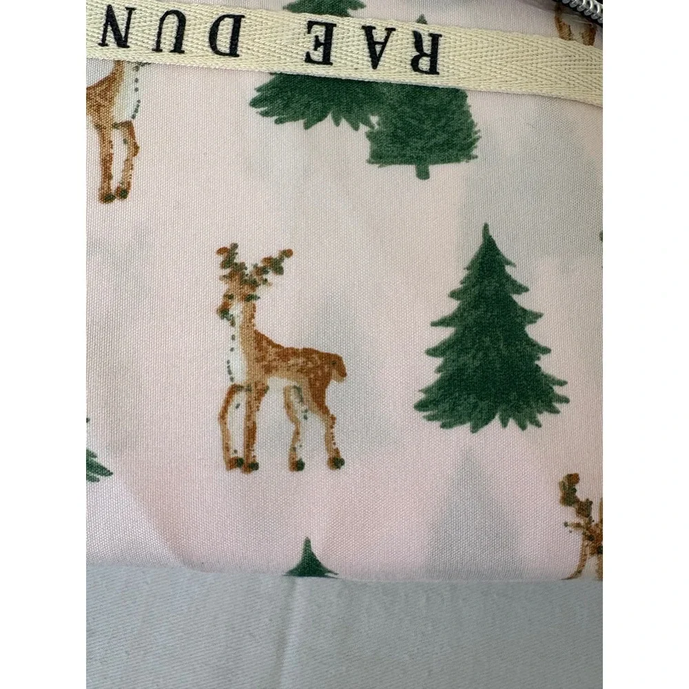Rae Dunn Holiday Tree Deer Full Sheet Set Easy Care Super Soft new unused